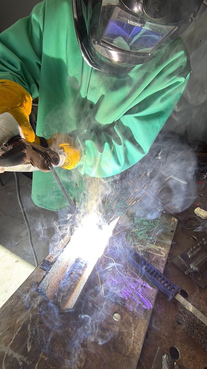 Welding in action